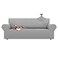 LURKA Stretch Sofa Slipcovers 1 Piece Couch Covers for 3 Cushion Couch Sofa Furniture Protector Full Sofa Covers with Elastic Bottom for Kids and Dog Large Sliver