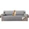 H.VERSAILTEX Sofa Protector for DogsCatsPets Sofa Slipcover Quilted Furniture Protector with Non Slip Elastic Strap Water Resistant Sofa Covers Couch Covers Seat Width 78 Oversized Sofa Light GreyBeig