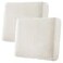 H.VERSAILTEX HVERSAILTEX Super Stretch Individual Seat Cushion Covers Sofa Couch Cushion Slipcover Sets Thick Jacquard Textured Twill Fabric Large 2 Piece Ivory
