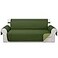 Luxshare Home Reversible Sofa Covers Couch Cover Furniture Protector for Dogs Elastic Straps Water ResistantSofaHuntergreenSage