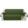 Luxshare Home Reversible Sofa Covers Couch Cover Furniture Protector for Dogs Elastic Straps Water ResistantSofaHuntergreenSage