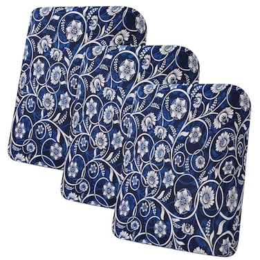 hyha Printed Couch Cushion Covers Floral Sofa Covers Washable for 3 Cushion Couch Stretch Pattern Outdoor Cushion Covers for Patio Furniture with Elastic Bottom3 Packs Baroque
