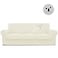 Easy-Going EasyGoing 100 Dual Waterproof 4 Pieces Stretch Soft Couch Cover for Dogs Sofa Slipcover for 3 Separate Cushion Couch Leakproof Furniture Protector for Kids Pets Ivory