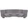 ULTICOR 7Piece L Shape Sectional Recliner Sofa Covers Velvet Stretch Reclining Couch Covers for Reclining Sofa Thick Soft Washable Light Gray 5 Seat Recliner Cover