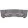 ULTICOR 7Piece L Shape Sectional Recliner Sofa Covers Velvet Stretch Reclining Couch Covers for Reclining Sofa Thick Soft Washable Light Gray 5 Seat Recliner Cover