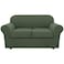 H.VERSAILTEX HVERSAILTEX 3 Piece Stretch Sofa Covers for 2 Cushion Loveseat Couch Covers for Living Room Furniture Cover Base Cover Plus 2 Seat Cushion Covers Thicker Jacquard FabricMedium Bronze Gree