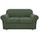 H.VERSAILTEX HVERSAILTEX 3 Piece Stretch Sofa Covers for 2 Cushion Loveseat Couch Covers for Living Room Furniture Cover Base Cover Plus 2 Seat Cushion Covers Thicker Jacquard FabricMedium Bronze Gree