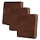 hyha Velvet Couch Cushion Covers Soft Sofa Seat Covers for sectional 3 Cushion Couch Washable Magic Sofa Slipcover with Elastic Bottom NonSlip Furniture Protector for Pets Kid3PC Brown