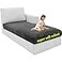 MAXIJIN 1 Piece Velvet Chaise Cover Stretch Sectional Couch Covers for L Shaped Sofa Fitted Soft Chaise Lounge Cushion Cover Sofa Slipcover with Elastic Bottom Chaise Cover Gray