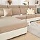 Disayu Sofa Covers Couch Covers for Sofa Pet Friendly Couch Cushion Covers Universal Sofa Covers Washable Stretch Slipcovers for Sectional Sofa Texture Light CoffeeBack Cover L