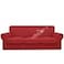 Easy-Going EasyGoing 100 Dual Waterproof 4 Pieces Stretch Soft Couch Cover for Dogs Sofa Slipcover for 3 Separate Cushion Couch Leakproof Furniture Protector for Kids Pets Christmas Red