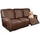 molasofa Recliner Sofa Covers Leather Like Recliner Sofa 3 Seater Recliner Couch Covers for 3 Cushion Couch 8 Pieces Washable Stretch Reclining Sofa Slipcovers Brown