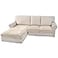 H.VERSAILTEX HVERSAILTEX Velvet Stretch Sectional Couch Covers 3 Pieces Sofa Seat Cushion Covers L Shape Separate Cushion Couch Cover for Both LeftRight Sectional Couch Large Sofa 2 Seater 1 Chaise Iv