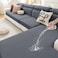 hyha Waterproof Couch Cushion Covers Against Spills Couch Cover for Dogs Washable Thick Elastic Jacquard Fabric Waterproof Sofa Seat Slipovers for Pets 3 Pieces Dark Grey