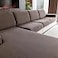 OHSIO Sectional Couch Covers Wear Resistant Stretch Sofa Covers Washable Soft Couch Cushion Covers Anti Slip Furniture Protector Sofa Slipcovers for Pets 1 Piece Back Couch Cover Brown
