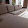 OHSIO Sectional Couch Covers Wear Resistant Stretch Sofa Covers Washable Soft Couch Cushion Covers Anti Slip Furniture Protector Sofa Slipcovers for Pets 1 Piece Back Couch Cover Brown
