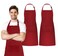 Avalon Kitchen Adjustable Bib Apron 100 Polyester Kitchen Aprons Waterdrop Resistant Aprons with Adjustable Strap Pockets Long Ties
