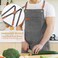 Aoomzoon Canvas Aprons for Men Chef Apron Work Apron with Large Pockets Durable 16oz Heavy Duty Cross Back BBQ Cooking Gray 1 Pack