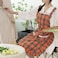 Aoomzoon Funny Aprons for Women with Pockets Kitchen Cooking Grilling Bbq Cute Chef Apron Mothers Day Birthday Gifts for Women OrangePlaid