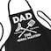 APRON DADDY Apron for Dad The Man The Myth The Grill Master Adjustable Large 1 Size Fits All PolyCotton Apron with 2 Pockets Grill Gift Apron for Father Husband Chef