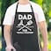 APRON DADDY Apron for Dad The Man The Myth The Grill Master Adjustable Large 1 Size Fits All PolyCotton Apron with 2 Pockets Grill Gift Apron for Father Husband Chef