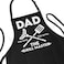 APRON DADDY Apron for Dad The Man The Myth The Grill Master Adjustable Large 1 Size Fits All PolyCotton Apron with 2 Pockets Grill Gift Apron for Father Husband Chef