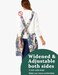 APRONNER Cozy Adjustable Cross Back Aprons for Women with Pockets Cotton Linen Cooking Kitchen Baking Colorful Peonies