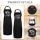 Auidy_6TXD Auidy 6TXD 2pcs Black Rhinestone Hair Stylist Apron Classic Design with Three Pockets Adjustable Waterproof UnisexAdults
