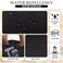 Auidy_6TXD Auidy 6TXD 2pcs Black Rhinestone Hair Stylist Apron Classic Design with Three Pockets Adjustable Waterproof UnisexAdults