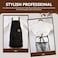 APRONPANDA Chef Apron for Men Women with Pockets Adjustable Neck Strap Heavy Duty Canvas Gardening Apron Water Repellent Apron for Cooking Baking BBQ Working Painting Black