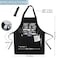 cusugbaso Funny Aprons for men Chef Cooking Aprons One Size with Three Pockets Funny Grill Gifts for Men Dad Husband Cooking Chef Aprons for Birthday Christmas Fathers Day
