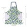 DILLMAN 2 Pack Floral Aprons with Pocket Blooming Womens Aprons Waterproof Adjustable Cooking Aprons for Kitchen Gardening and Salon 2Pack C