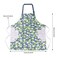 DILLMAN 2 Pack Floral Aprons with Pocket Blooming Womens Aprons Waterproof Adjustable Cooking Aprons for Kitchen Gardening and Salon 2Pack C
