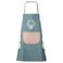 DILLMAN Women Kitchen Apron with Hand Wipe PocketsBig PocketHandwiping Waterproof for Cooking Baking BLUE