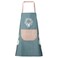 DILLMAN Women Kitchen Apron with Hand Wipe PocketsBig PocketHandwiping Waterproof for Cooking Baking BLUE