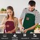 FunChaos Canvas Aprons Chef Aprons Work Aprons for Men Women Adjustable Strap Aprons with 3 Pockets Apron for Servers Kitchen Cooking Baking Artist Painting Cross Back