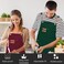 FunChaos Canvas Aprons Chef Aprons Work Aprons for Men Women Adjustable Strap Aprons with 3 Pockets Apron for Servers Kitchen Cooking Baking Artist Painting Cross Back