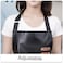 GEMBITYFUL Waterproof Aprons for Men Women with Large Pockets PU Material Waterproof Oilproof and Dustproof Apron Black