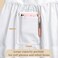 Geyoga Chef White Server Apron for Women Man with Pockets Maid Bistro Work Apron Vintage Kitchen Cooking Chef Costume