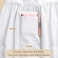 Geyoga Chef White Server Apron for Women Man with Pockets Maid Bistro Work Apron Vintage Kitchen Cooking Chef Costume