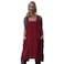 Larmliss Womens Pinafore Square Apron Baking Cooking Gardening Works Cross Back CottonLinen Blend Dress with 2 Pockets
