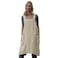 Larmliss Womens Pinafore Square Apron Baking Cooking Gardening Works Cross Back CottonLinen Blend Dress with 2 Pockets ApricotS