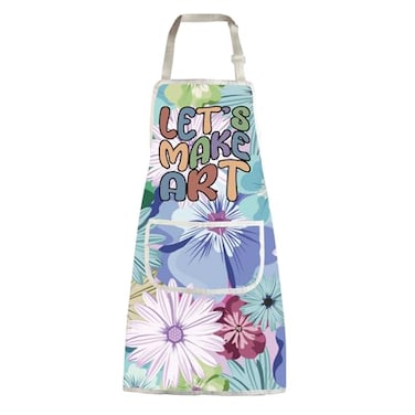 MBMSO Painting Artist Apron with Pockets Artist Painter Gifts Art Lover Gift for Art Teacher Student Painter Apron Waterproof Lets Make Art Apron