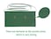 SEW UR LIFE 2SET Green Resist Water Waist Apron 3 Big Pockets Servers Half Apron Kitchen Restaurant Bistro Cafe Bar Pub Bakery for Baker Servers Waitress WaiterThin Straps