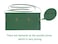 SEW UR LIFE 2SET Green Resist Water Waist Apron 3 Big Pockets Servers Half Apron Kitchen Restaurant Bistro Cafe Bar Pub Bakery for Baker Servers Waitress WaiterThin Straps