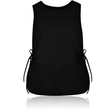 TFTAFAN Cobbler Apron Unisex Waterproof Apron with 2 Deep Pockets Art Smock for Painting Cleaning Artiest Apron work kitchen 1 Black