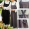 Uaussi Cotton Linen Apron Cross Back Work Apron for Women with Pockets Pinafore Dress X Cross Halter Apron for Baking Chef
