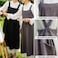 Uaussi Cotton Linen Apron Cross Back Work Apron for Women with Pockets Pinafore Dress X Cross Halter Apron for Baking Chef