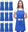 Utopia Kitchen 10 Pack Bib Apron Unisex Adjustable Aprons with 2 Pockets Waterdrop Resistant Cooking Kitchen Chef Apron for Men Women