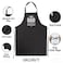 VAGAVY 100 Cotton Black Funny Aprons for Men Dad Husband Birthday Fathers Day Grilling Gifts for Papa Husband